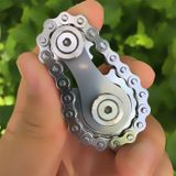 Ketting Gyro Vingertop Gyro EDC Metal Toy Gear Sprocket Vliegwiel  Kleur: Rainbow Kleuren