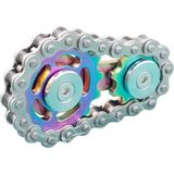 Ketting Gyro Vingertop Gyro EDC Metal Toy Gear Sprocket Vliegwiel  Kleur: Rainbow Kleuren