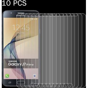 10 stuks voor Galaxy J7 Prime 0 26 mm 9H oppervlaktehardheid 2.5D explosieveilige gehard glas scherm Film
