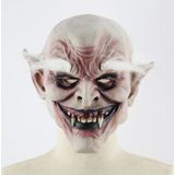 Halloween Festival partij Latex wit-browed Monster bang masker hoofddeksels  met haar