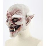 Halloween Festival partij Latex wit-browed Monster bang masker hoofddeksels  met haar