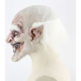 Halloween Festival partij Latex wit-browed Monster bang masker hoofddeksels  met haar