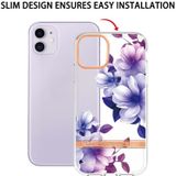 Bloemen en planten Serie IMD TPU Telefooncase voor iPhone 11 (Purple Begonia)