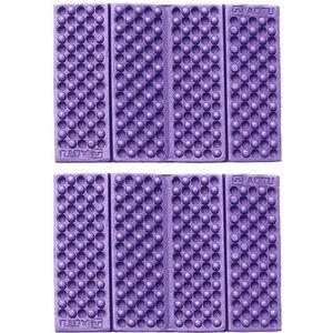 2 PC's Portable Folding cellulaire mobiele telefoons Massage kussen Outdoors vochtige bewijs picknick zetel matten EVA Pad(Purple)