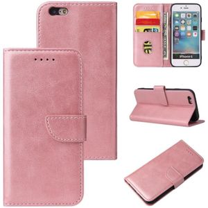 Calf Texture Buckle Horizontal Flip Leather Case with Holder & Card Slots & Wallet For iPhone 6 Plus & 6s Plus(Rose Gold)
