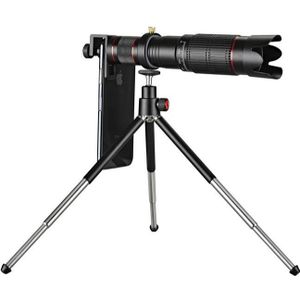 Universele externe 36X zoom Telephoto telefoon telescoop lens met statief mount & mobiele telefoon clip & Bluetooth afstandsbediening