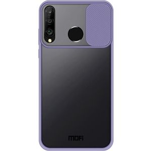 Voor Huawei P30 lite MOFI Xing Dun Series PC + TPU Anti-peep Waterproof and Anti-drop All-inclusive Protective Shell  Translucent Frosted(Purple)