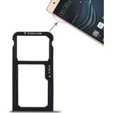 SIM-kaart lade + SIM-kaart lade/micro SD-kaart voor Huawei P9 Lite (zilver)