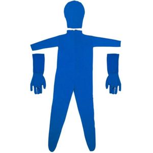 Foto Stretchy Body Green Screen Pak Video Chroma Sleutel Tight Pak  Grootte: 170cm (Blue Split)