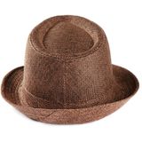 Donker grijze Fashion Seaside Sun Visor hoed vouwen netto oppervlakte Jazz hoed  grootte: 58cm