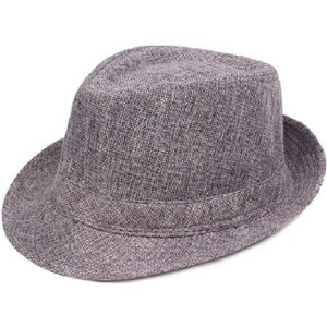 Donker grijze Fashion Seaside Sun Visor hoed vouwen netto oppervlakte Jazz hoed  grootte: 58cm