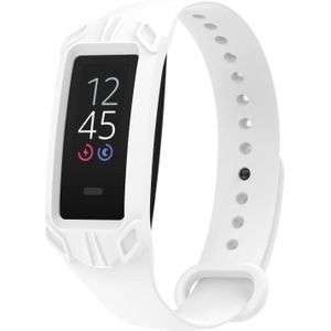 Voor Amazon Halo View Silicone Integrated Watch Band (White)