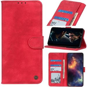 Voor Samsung Galaxy A02 Antilope Textuur Magnetische Gesp Horizontale Flip PU Lederen Case met Card Slots & Portemonnee & Houder (Rood)