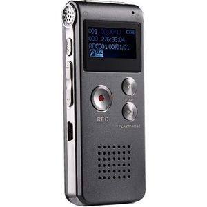 SK-012 8GB Voice Recorder USB professionele Dictaphone digitale audio met WAV MP3 speler VAR functie record (zilver)
