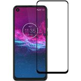 Voor Motorola One Action Full Glue Full Screen Tempered Glass Film