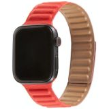 Loop Lederen Watchband Voor Apple Watch Series 6 > SE > 5 > 4 44mm / 3 > 2 > 1 42mm (Rood)