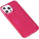 Goosspery I-Jelly TPU Schokbestendig en Krashoes Voor iPhone 13 Pro Max (Rose Red)