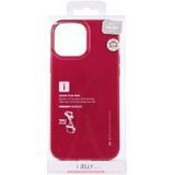 Goosspery I-Jelly TPU Schokbestendig en Krashoes Voor iPhone 13 Pro Max (Rose Red)