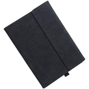 For Microsoft Surface Pro 9 Tablet Protective Case Holder(South African Sheepskin Black Case)