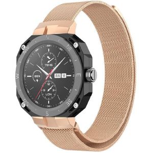 Voor Huawei Watch GT Cyber Milanese horlogeband (rosgoud)
