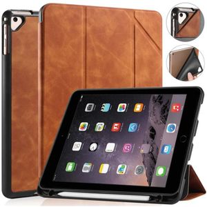 Voor iPad 9 7 inch DG. MING See Series Horizontale Flip Lederen Kast met houder & penhouder(Bruin)