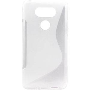 LG G5 S-Line zacht beschermend TPU back cover Hoesje (transparant)