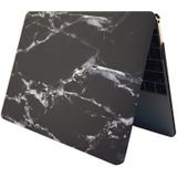 MacBook Air 11.6 inch Marmer patroon bescherm Sticker voor Cover (zwart wit)