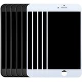 5 stuks Black + 5 pc's wit LCD-scherm en Digitizer voor iPhone 8 Plus