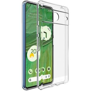 Voor Google Pixel 7 IMAK UX-5-serie transparant schokbestendig TPU beschermend telefoonhoesje