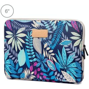 Lisen 6.0 inch Sleeve Case Colorful Leaves Zipper Briefcase Carrying Bag for Amazon Kindle(Blue)