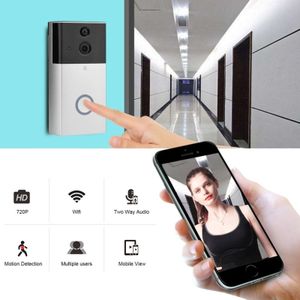 VESAFE VS-A4 HD 720P beveiligings camera Smart WiFi video deurbel intercom  ondersteuning TF-kaart & infrarood nachtzicht & & bewegingsdetectie-app voor IOS en Android (zilver)