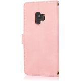 Voor Samsung Galaxy S9 PU + TPU Horizontale Flip Lederen Case met Houder & Card Slot & Wallet & Lanyard (Pink)
