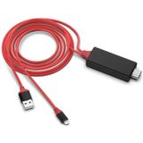 2 m 1080P 8-pins naar HDMI-adapterkabel  compatibel met iPhone naar HDMI-adapter