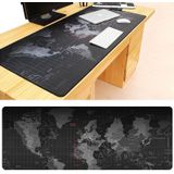 Antislip Wereldkaart patroon zachte soepele Rubber kleding oppervlak spel muismat toetsenbord Mat  Afmeting: 70 x 30 cm