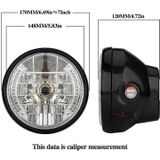 Motorfiets 7 inch LED-koplamp Angel Ring stuurfunctie met beugel (schokdemper diameter 35-43 mm)