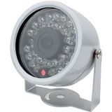 1/3 CMOS kleur 380TVL 30 LED Mini waterdichte camera (zilver)