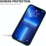 Enkay Liquid Silicone Phone Case voor iPhone 13 (Dark Green)