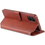 Voor Samsung Galaxy A71 5G AZNS Kalftextuur horizontale flip lederen behuizing  met Holder & Card Slots & Wallet & Photo Frame(Red)