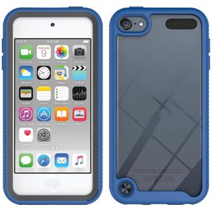 Voor iPod Touch 5 / 6 / 7 Tweelaagse designschokbestendige pc + TPU-beschermhoes(Blauw)