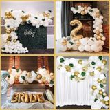 White Gold Party Thema Ballon Garland Set Verjaardag Bruiloft Decoratie Balloon Set