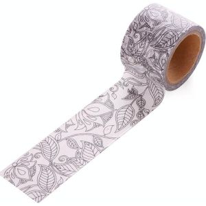 6 rollen 30mm5m papier tape hand account diy tape kan handgeschreven jas tape (PC-002)