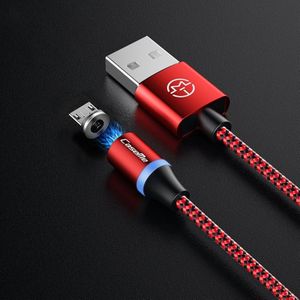 CaseMe Series 2 USB naar Micro USB magnetische oplaadkabel  lengte: 1 m (rood)