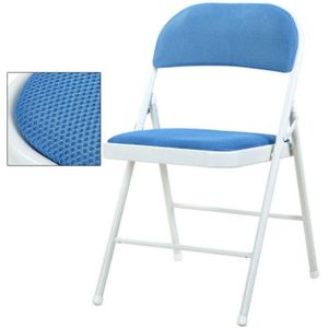 Draagbare vouwen metalen conferentie stoel Office computer stoel Leisure Home outdoor stoel (blauw)