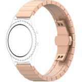 Voor Galaxy Watch 46mm Butterfly Buckle Stainless Steel Strap (Rose Gold)