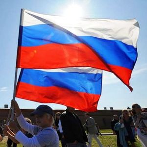 Polyester materiaal Russische vlag  grootte: 150 * 90cm
