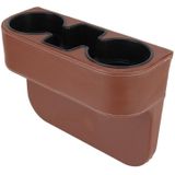 Autostoel spleet opslag Box Cup drank houder Auto Pocket Opbergmiddelen Tidying voor telefoon Pad kaart munt zaak auto Accessories(Brown)