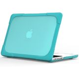 TPU + PC Twee-Color Anti-Fall Laptop Beschermhoes voor MacBook Pro Retina 15.4 Inch A1398 (Sky Blue)