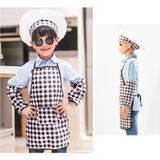 Kinderen bakken schort chef-kok kleding pet set  grootte: een maat (koffie)