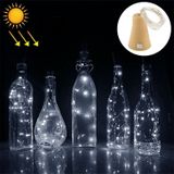 1m 10 LED's SMD 0603 Solar Powered Copper Wire String Light Fairy Lamp Decorative Light (Wit licht)