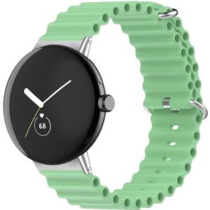 Voor Google Pixel Watch Ocean siliconen horlogeband